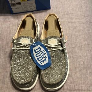 Rose gold brand, new hey dudes with tags